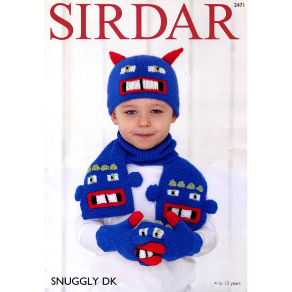 Sirdar 2471 Snuggly Dk Scarf and Hat