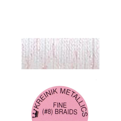 Kreinik Metallic #8 Braid  192 Pale Pink