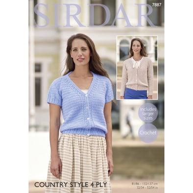 Sirdar 7887 Country Style 4Ply Cardigan