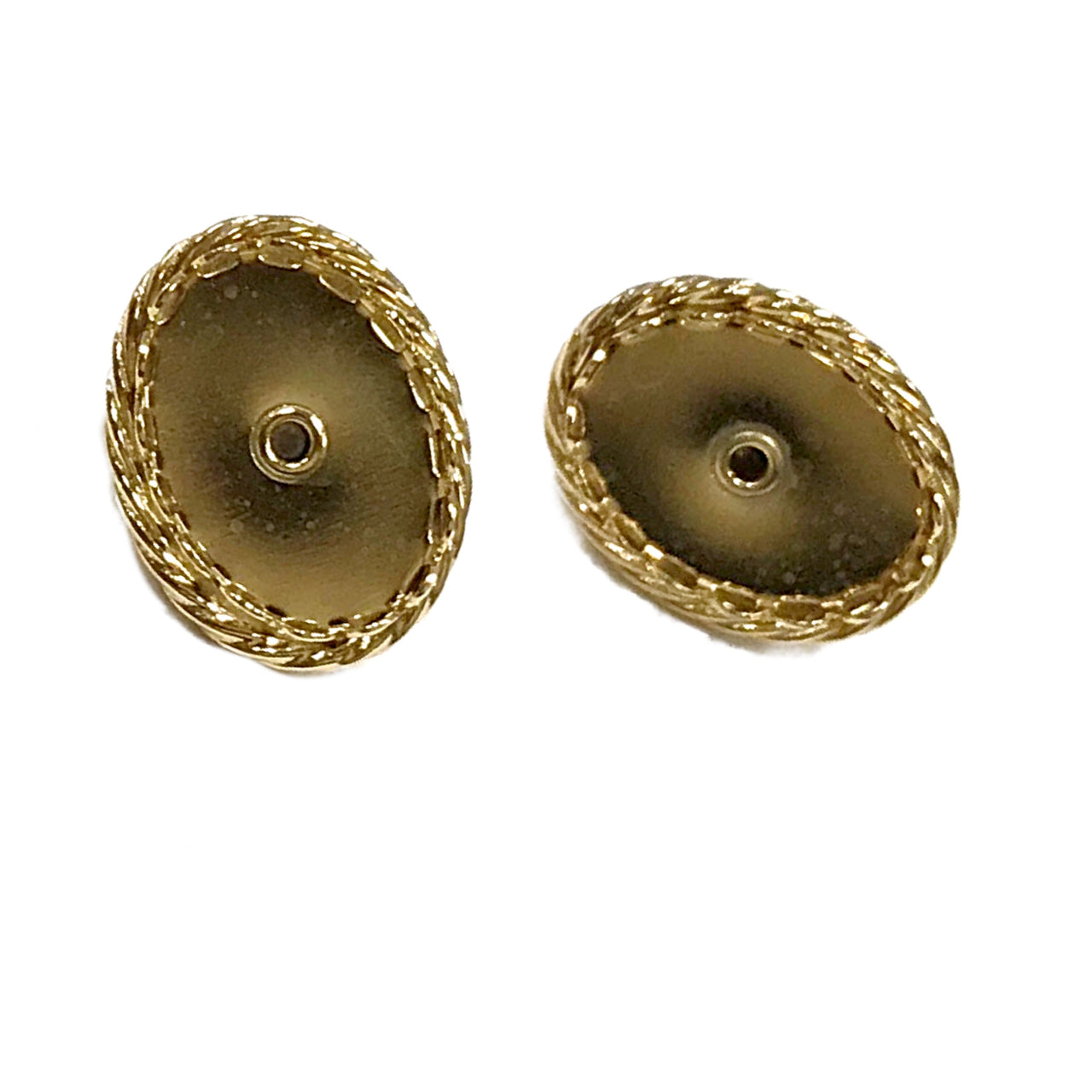 Earrings 13 x 18 Gold Stud 42-4G