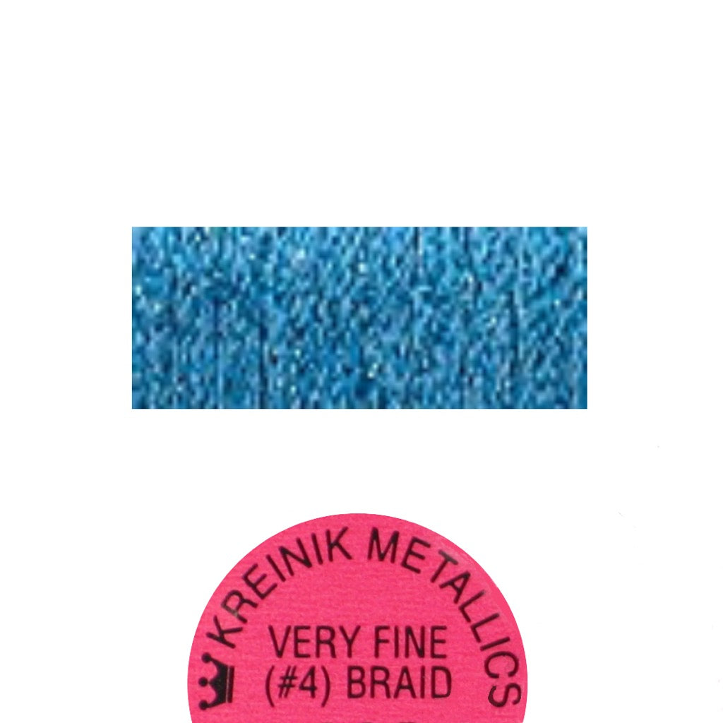 Kreinik Metallic #4 Braid   006 Blue