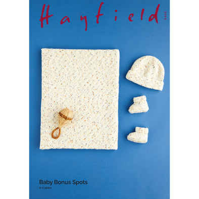 Hayfield 5445 Baby Bonus Spots blanket