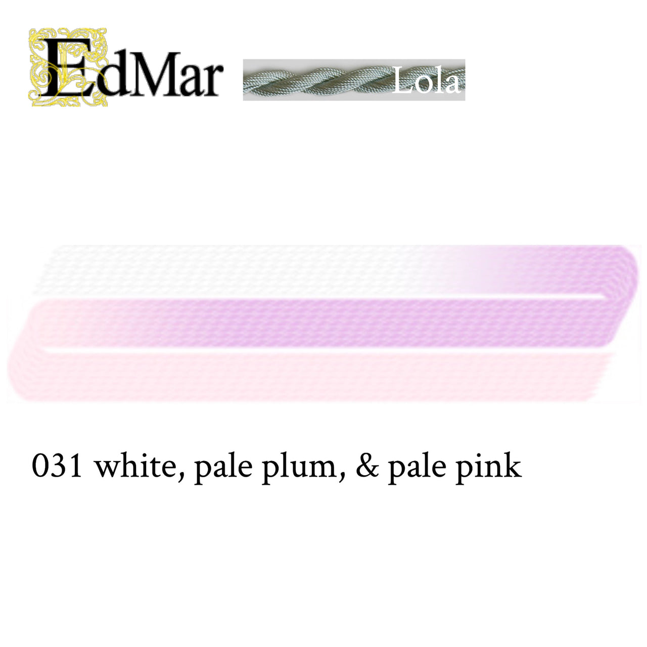 Lola 031 White, Pale Plum and Pale Pink