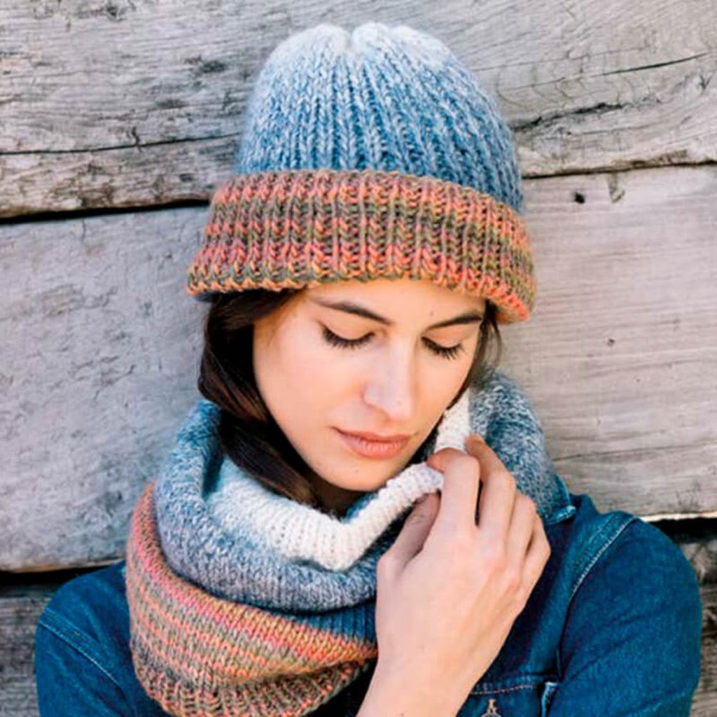 Knit Ensemble 401 Off White-Jean Blue