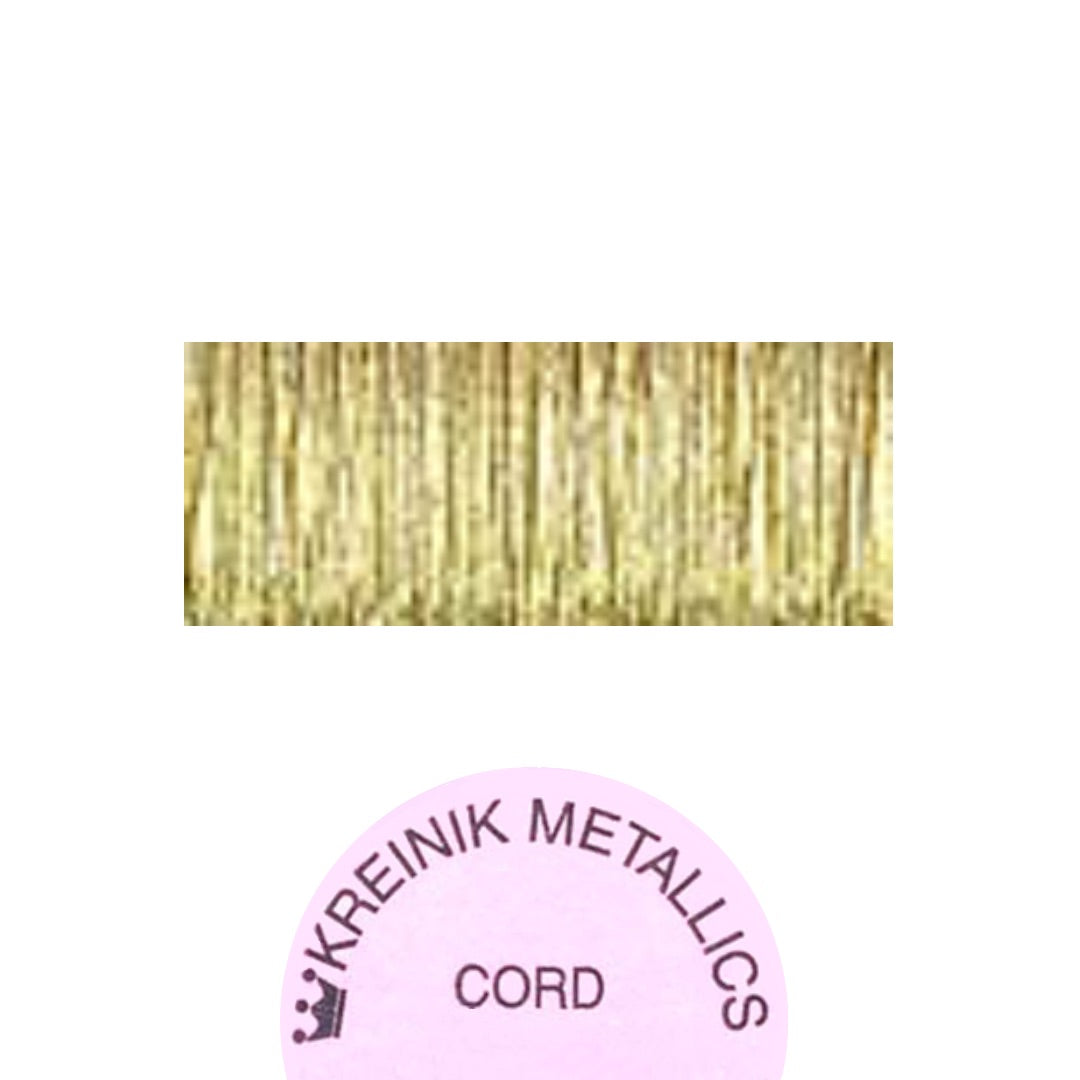 Kreinik Metallic Cord 002C Gold