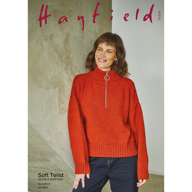 Hayfield 10335 Soft Twist Sweater