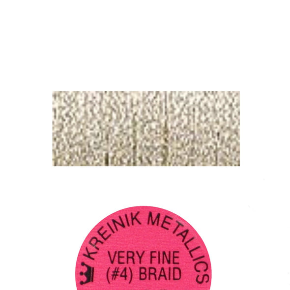 Kreinik Metallic #4 Braid   102C Vatican Gold Cord