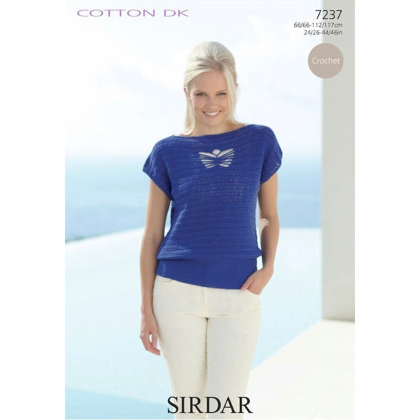 Sirdar 7237 Cotton DK Sweater