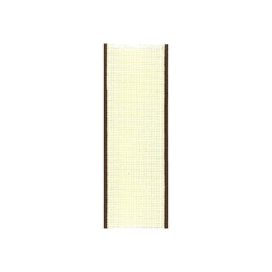 Bookmark 14ct Ivory with Brown Serged Edge BKMB