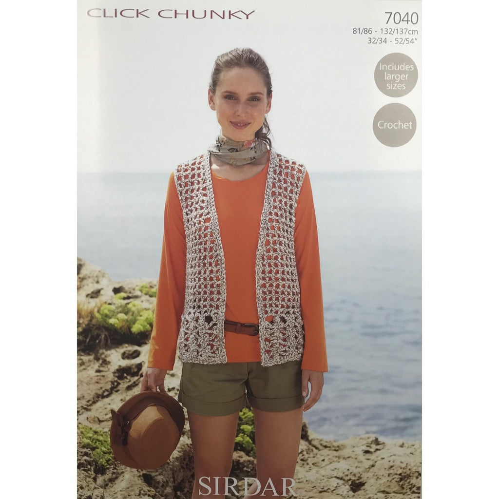 Sirdar 7040 Click Chunky Vest