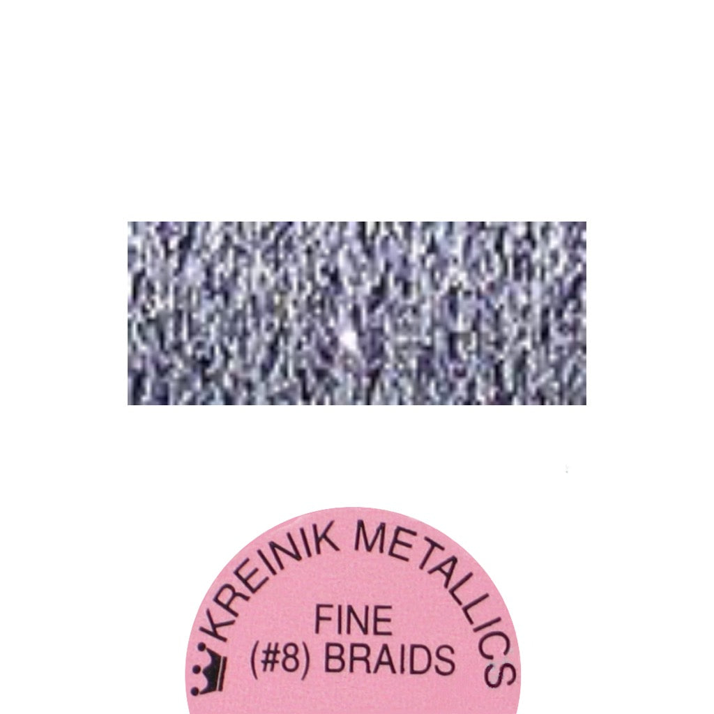 Kreinik Metallic #8 Braid 1223 Passion Plum