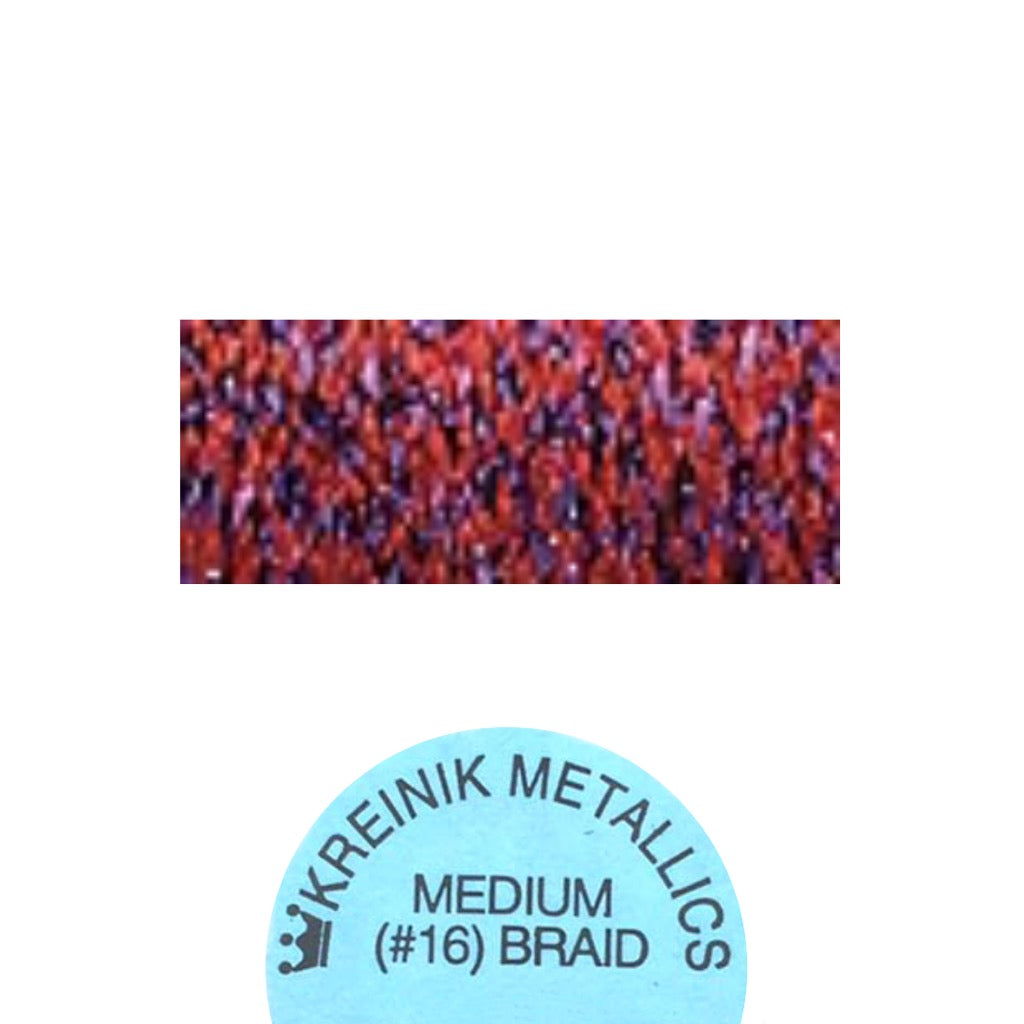 Kreinik Metallic#16 Braid   326 Hibiscus Medium