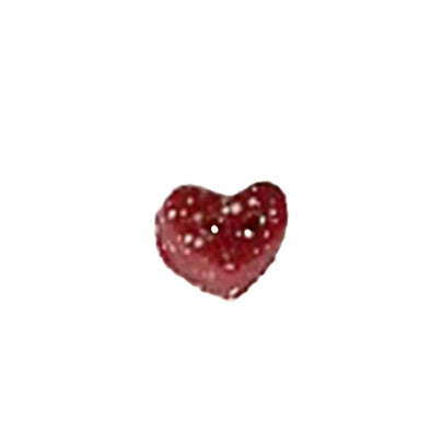 SB001XS Speckled Heart Red X small