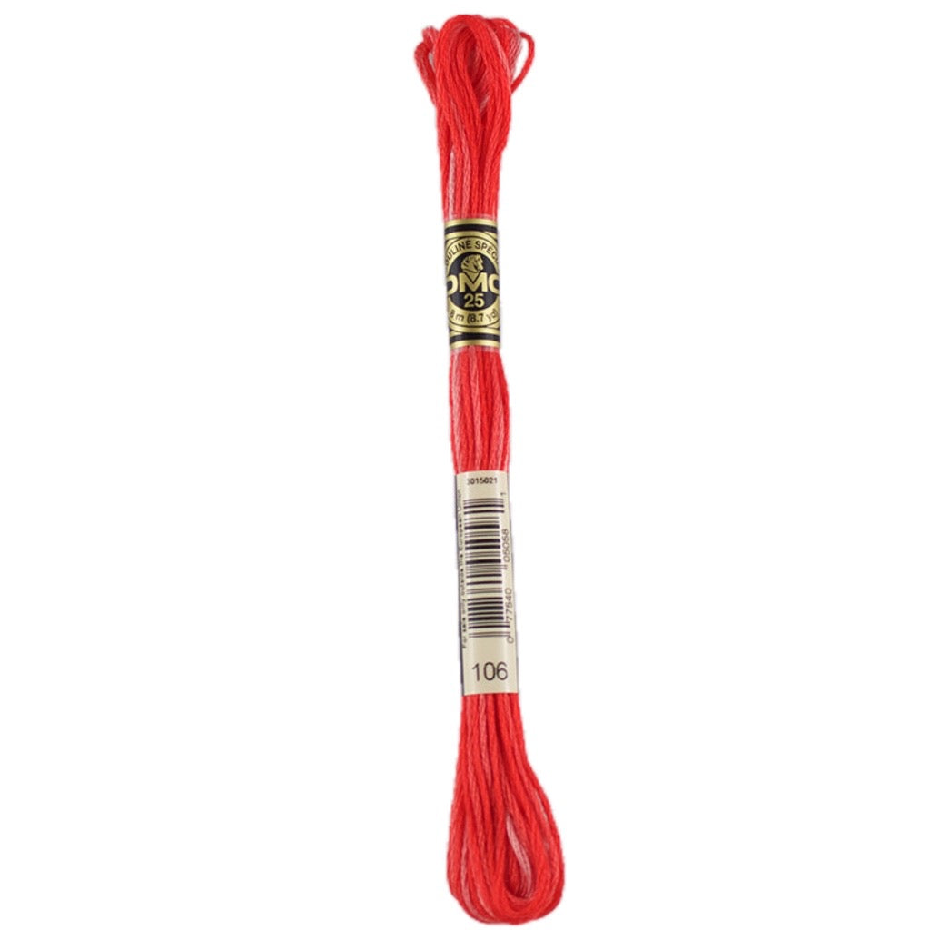 DMC Floss   106 Bright Red Orange