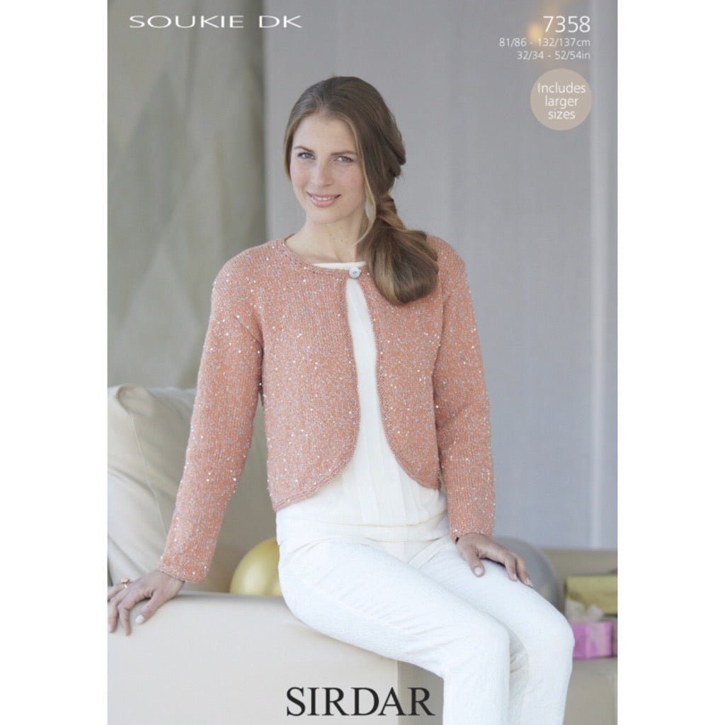 Sirdar 7358 Soukie DK Cardigan