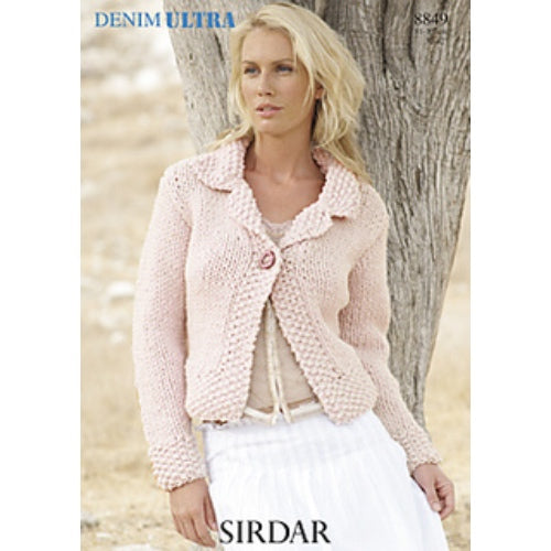 Sirdar 8849 Cardigan Denim Ultra