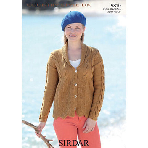 Sirdar 9810 Country Style Cabled DK Cardigan
