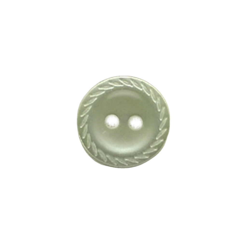 Button 651027 Mint Rope Design Edge 14mm