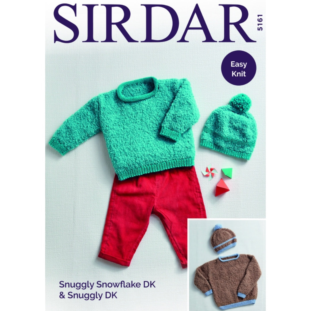 Sirdar 5161 Snowflake DK Blue or Brown Sets