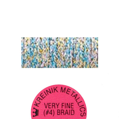 Kreinik Metallic #4 Braid   041 Confetti Pink