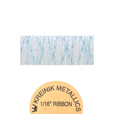 Kreinik Metallic 1/16” Ribbon  194 Pale Blue