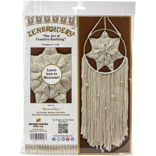 Macrame Wall Hanging Kit -  Natural Star Design Works 4458