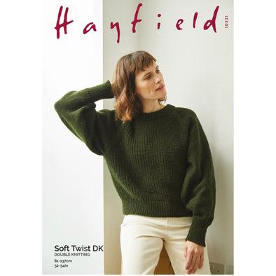 Hayfield 10331 Soft Twist Sweater
