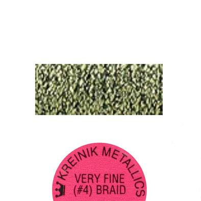 Kreinik Metallic #4 Braid   015HL Chartreuse