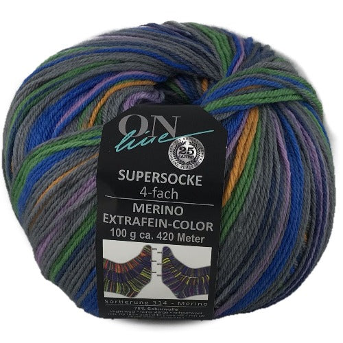 Supersocke 4 Ply Merino Color 2681