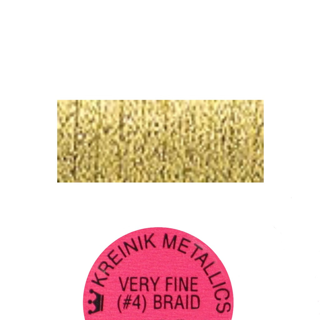 Kreinik Metallic #4 Braid   028 Citron