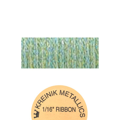 Kreinik Metallic 1/16” Ribbon 9194 Star Green
