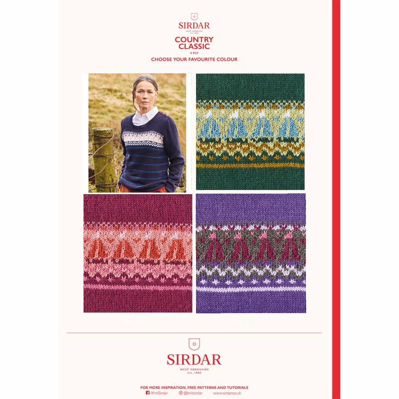 Sirdar 10127 Country Classic 4ply Slipover and Cardigan