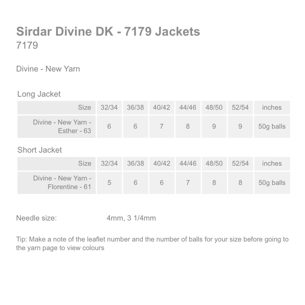 Sirdar 7179 Divine Cardigan