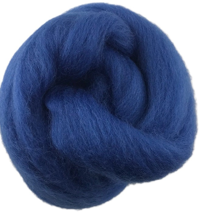 Corriedale Fibre 065 Classic Blue