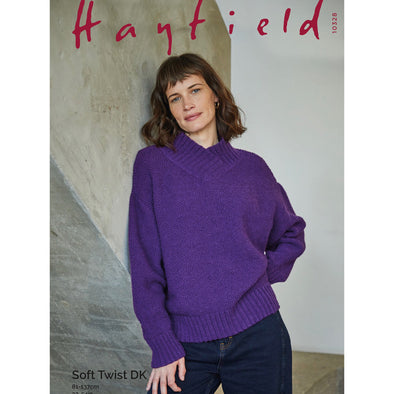 Hayfield 10328 Soft Twist Sweater