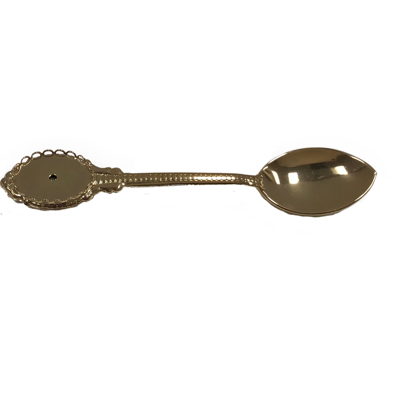 Spoon 18 x 25mm Design area Gold Colour 1089G