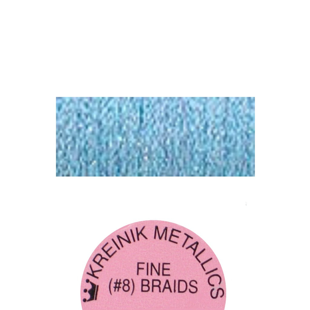 Kreinik Metallic #8 Braid  094 Star Blue