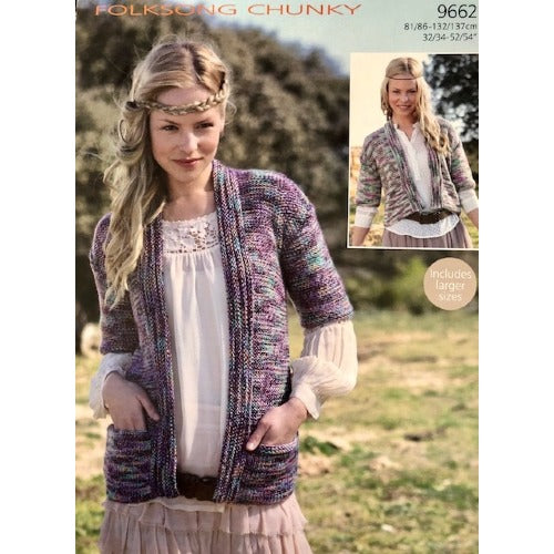 Sirdar 9662  Folksong Cardigan Chunky