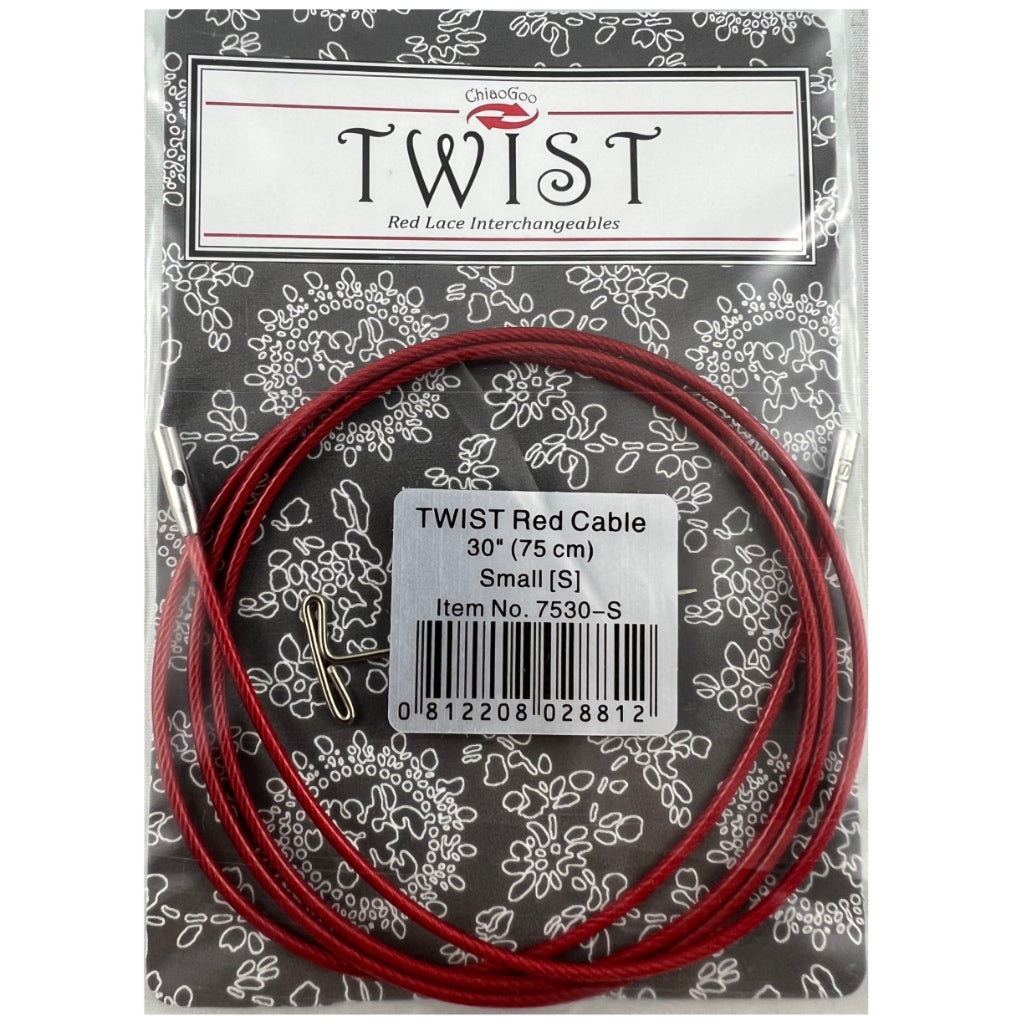 Circular Cable Chiaogoo Small  75cm Twist Red Cable