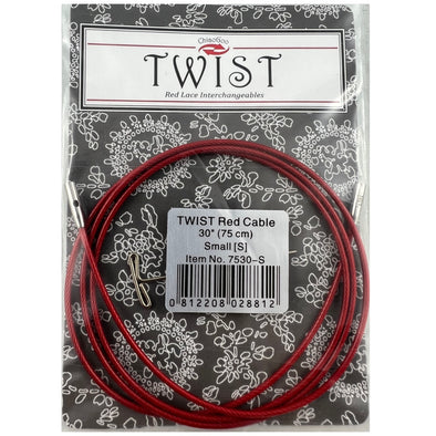 Circular Needle Cable Chiaogoo Small  75cm Twist Red Cable