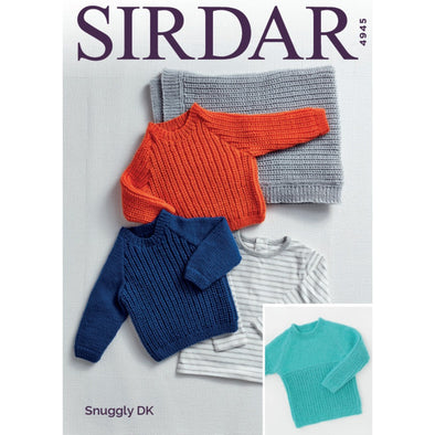 Sirdar 4945 Snuggly DK Sweaters and Blanket
