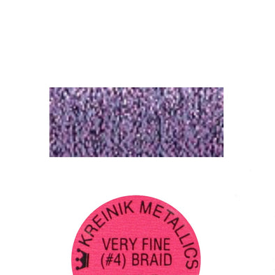 Kreinik Metallic #4 Braid   012 Purple