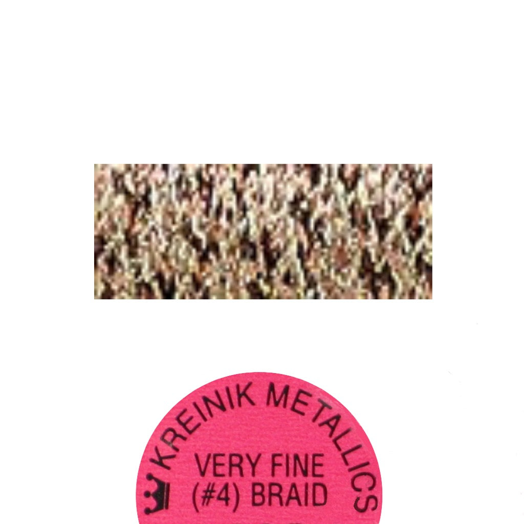 Kreinik Metallic #4 Braid   071 Misty Gold