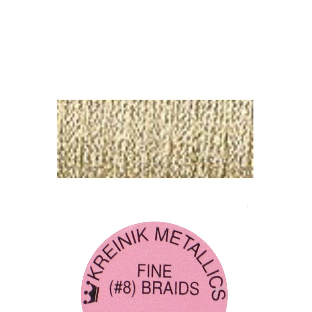 Kreinik Metallic #8 Braid   002C Gold Cord