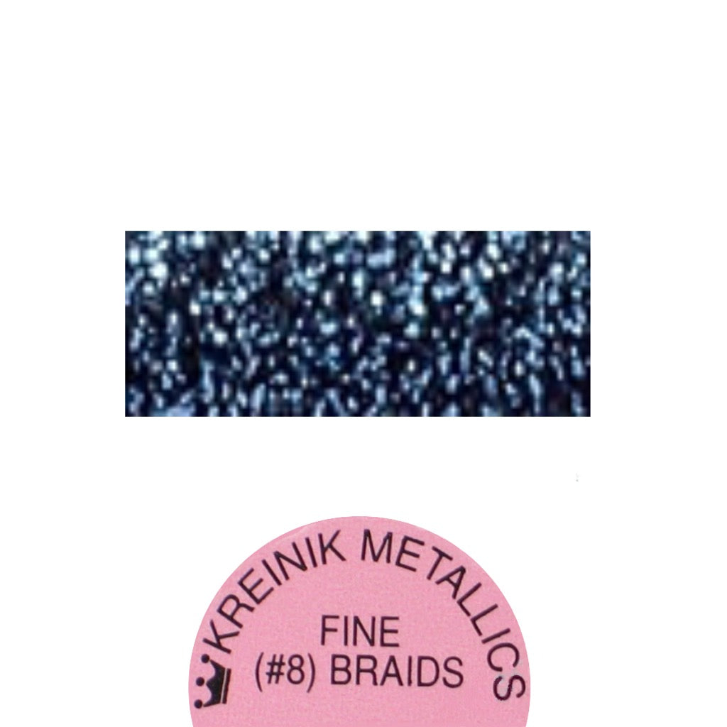 Kreinik Metallic #8 Braid   018 Navy