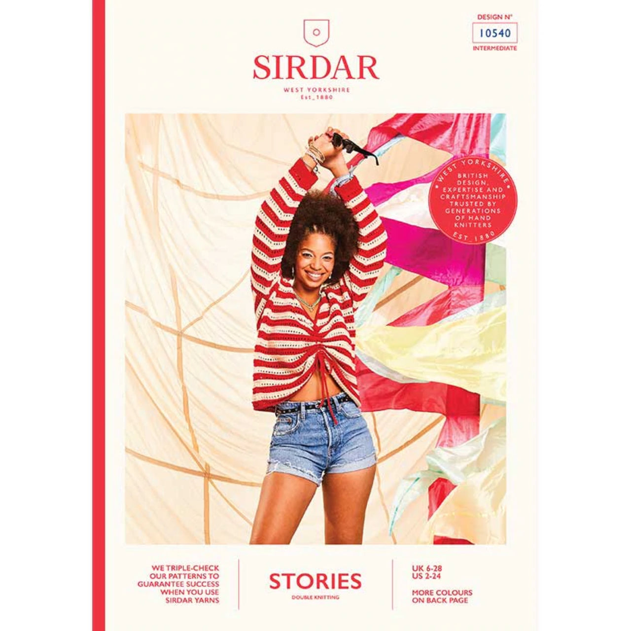 Sirdar 10540 Stories Open Sweater in Strips