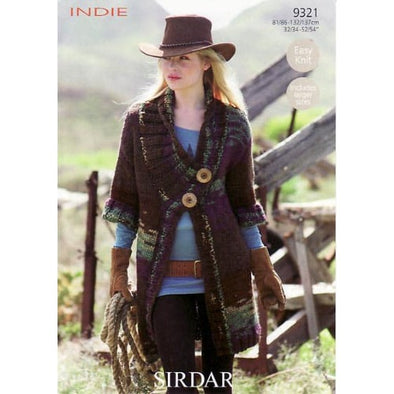 Sirdar 9321 Indie Coat Sweater