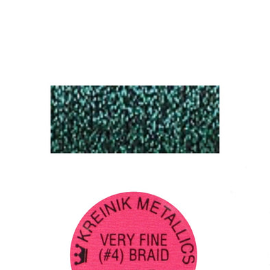 Kreinik Metallic #4 Braid   009 Emerald