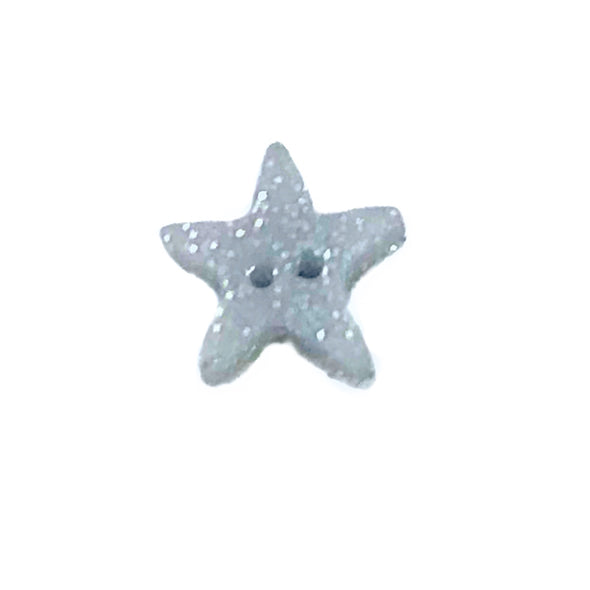 SB062SLS Silver Glitter Star, small