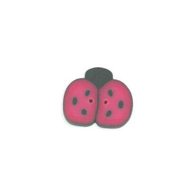 Just Another Button Company 1253.S Strawberry Ladybug